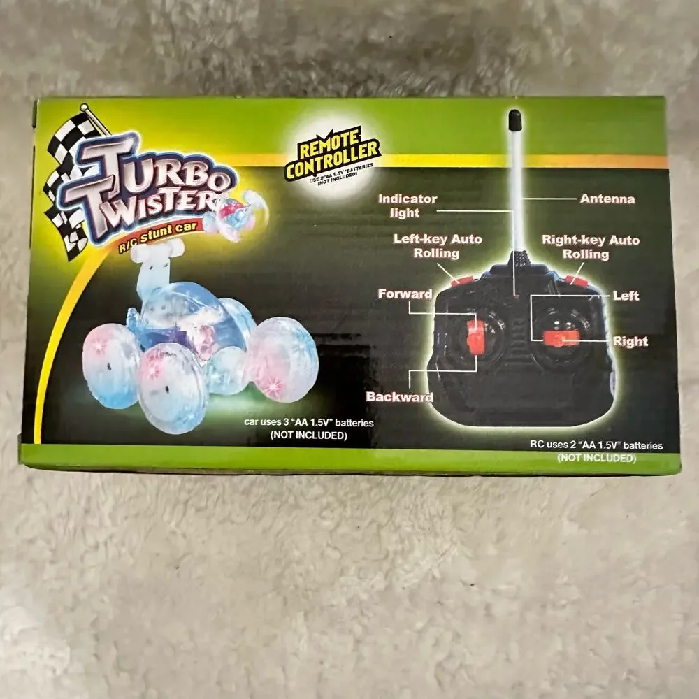 Mindscope Turbo Twister Remote Control Stunt RC Car Lights Up NIB